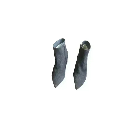 NEW L'Agence Jeanne Block Heel Charcoal Black Bootie Size 37/7 - Picture 3 of 12